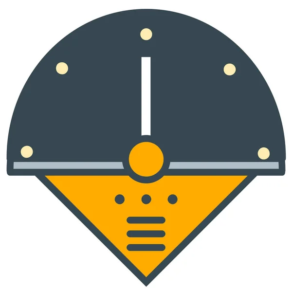 Control Industry Measure Icon Filled Outline Stil — Stockvektor