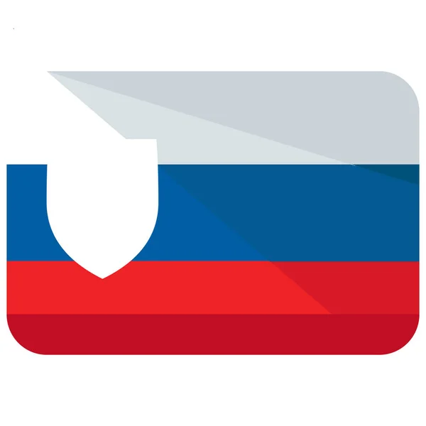 Flagge Der Slowakei Flachen Stil — Stockvektor