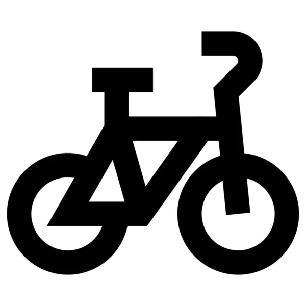 Bicicleta Bicicleta Icono Transporte Estilo Esquema — Archivo Imágenes Vectoriales