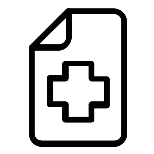 Formato Archivo Medical Icon Outline Style — Archivo Imágenes Vectoriales