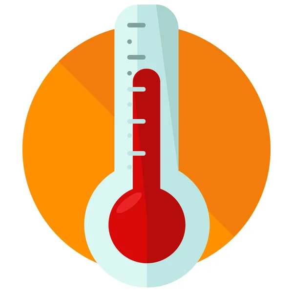 Ikona Temperatury Zimna Stylu Flat — Wektor stockowy