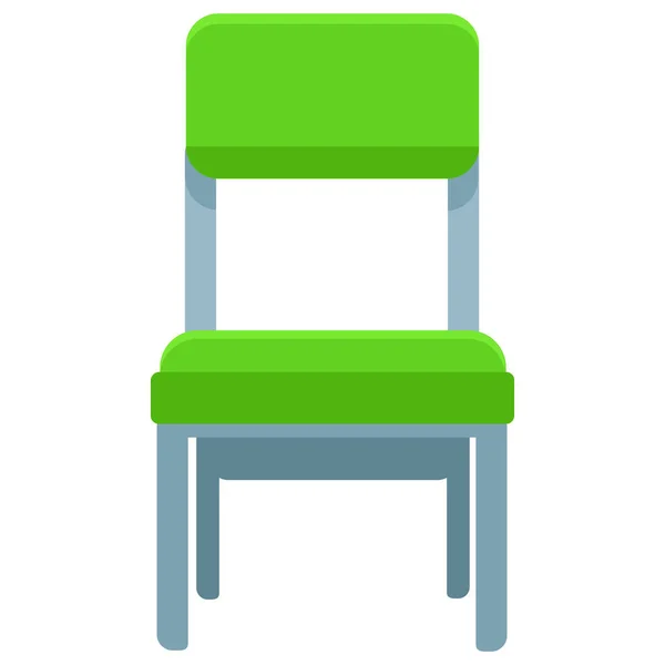 Stuhl Gerät Möbel Ikone Flachen Stil — Stockvektor
