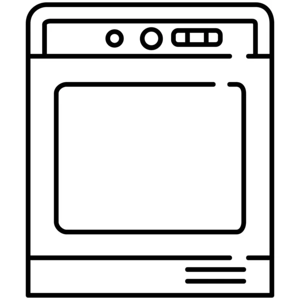 Cooking Equipment Home Icon Outline Style — Stock Vector