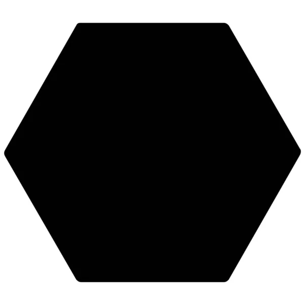 Forme Icône Côté Géométrie Dans Style Solide — Image vectorielle
