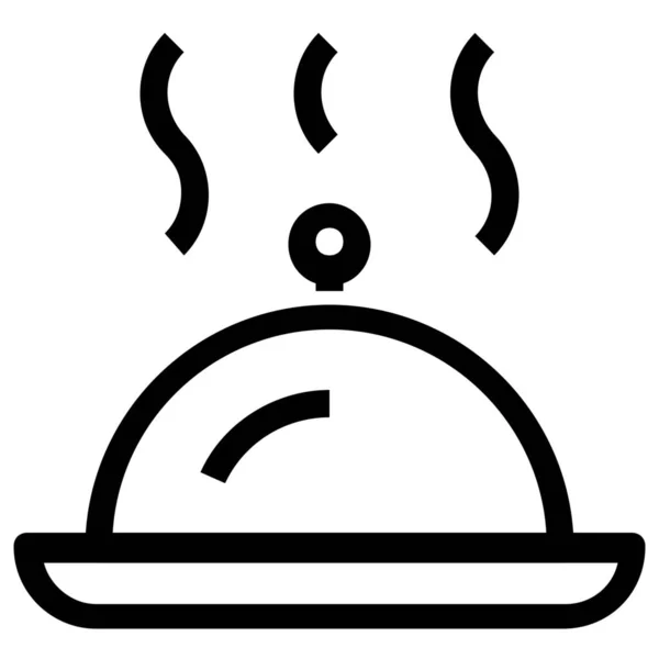 Meal Service Room Icon Outline Style — Stock Vector