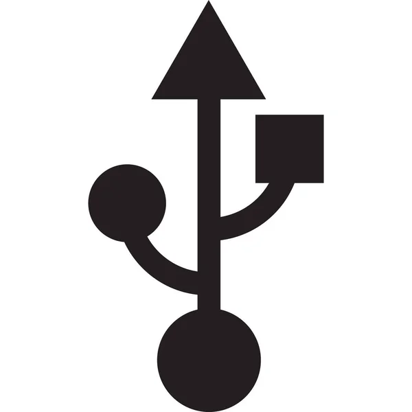 Verbindungsdaten Symbol Outline Stil — Stockvektor