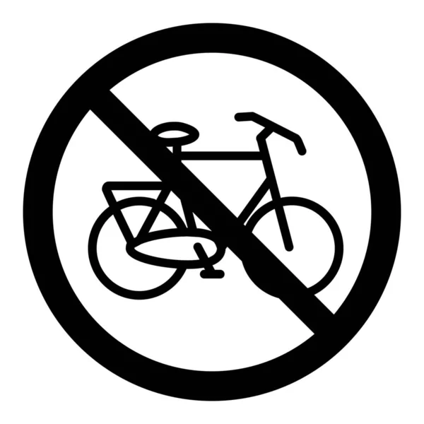 Bicicletas Bicicleta Sin Icono Estilo Sólido — Vector de stock