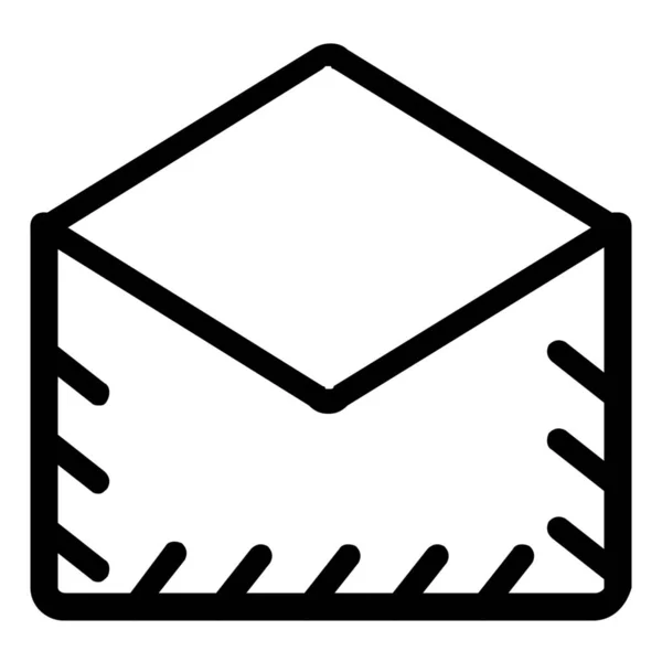 Icône Message Mail Dans Style Contour — Image vectorielle