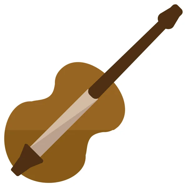 Musik Ikone Für Geige Flachen Stil — Stockvektor