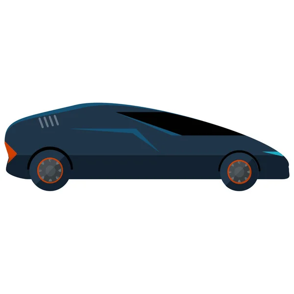 Voiture Icône Transport Automobile Dans Style Plat — Image vectorielle