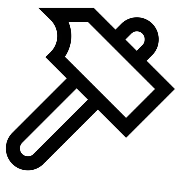 Иконка Молотка Строительного Оборудования Стиле Outline — стоковый вектор