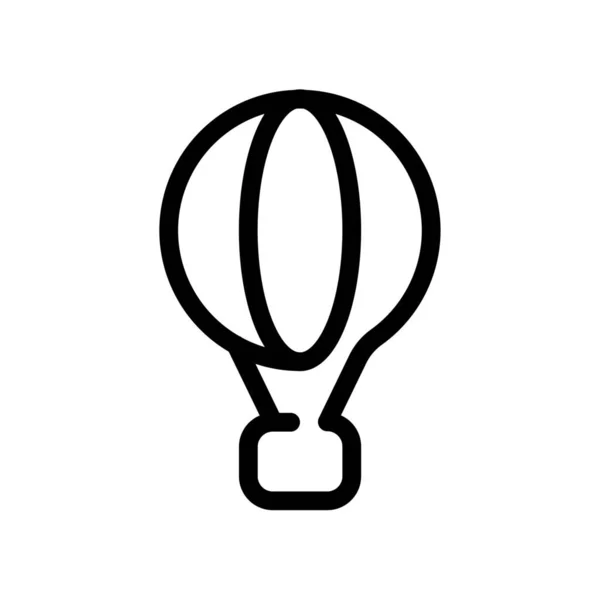 Heißes Luftballon Symbol Umriss Stil — Stockvektor