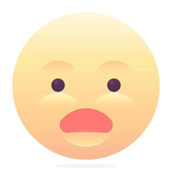 Emoji Emoticon Συγκλονισμένο Εικονίδιο Στο Λείο Στυλ — Διανυσματικό Αρχείο