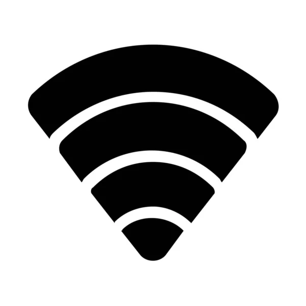 Internet Wifi Connection Icon Solid Style — Stock Vector