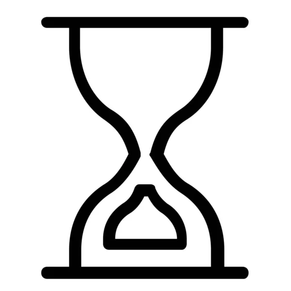 Reloj Reloj Reloj Arena Icono Del Temporizador Estilo Esquema — Vector de stock