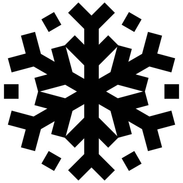 Congelar Frío Icono Nieve Estilo Esquema — Vector de stock