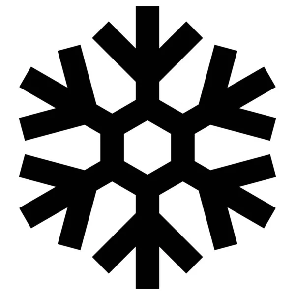 Cold Freeze Snow Icon Outline Stil — Stockvektor