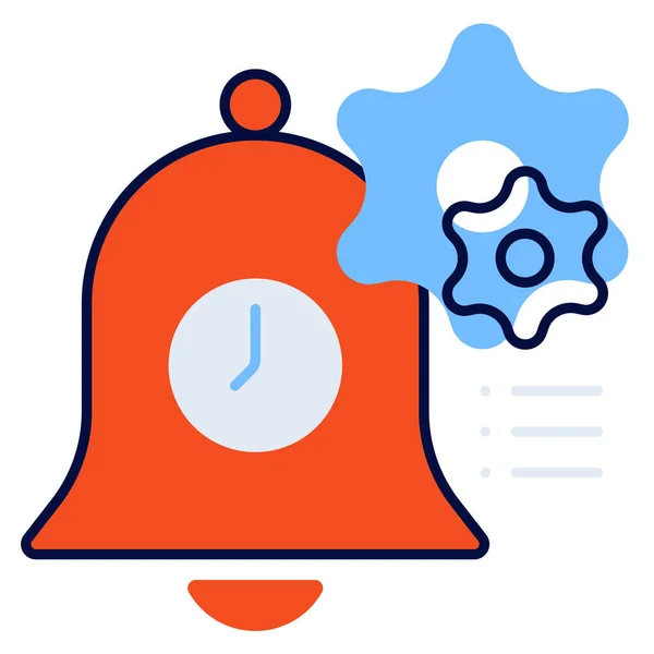 Opciones Notificación Icono Configuración Estilo Esquema Rellenado — Archivo Imágenes Vectoriales