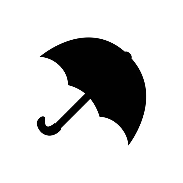 Védi Esernyő Ikon Szilárd Stílusban — Stock Vector