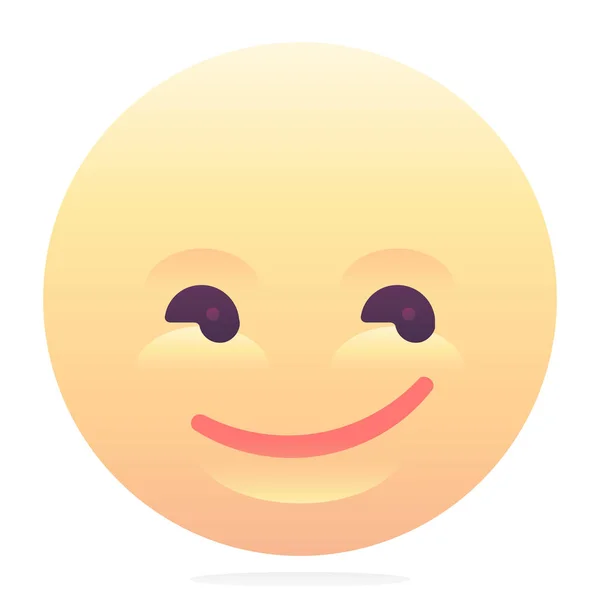 Emoji Emoticon Smiley Ikon Sima Stílusban — Stock Vector