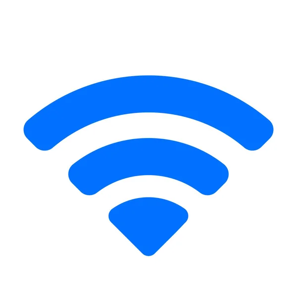 Verbindung Internet Wifi Symbol Solidem Stil — Stockvektor