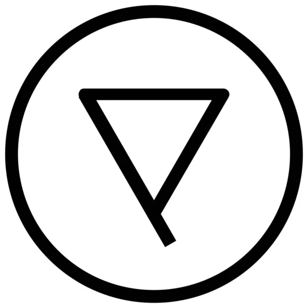 Forntida Tro Symboler Ikon Kontur Stil — Stock vektor