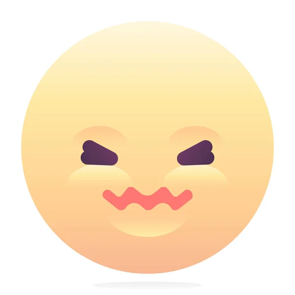 Emoji Emoticon Smiley Icon Smooth Style — Stock Vector