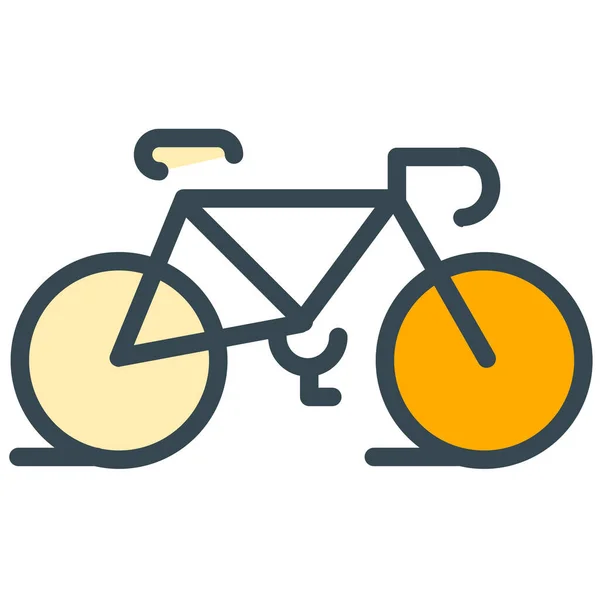 Activity Bike Culture Icon Filled Outline Style — Stock Vector