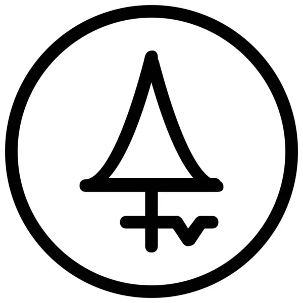 Αρχαία Πιστεύω Εικονίδιο Σύμβολα Στυλ Περίγραμμα — Διανυσματικό Αρχείο