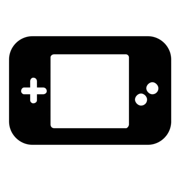 ソリッドスタイルのゲームデバイスのアイコン — ストックベクタ