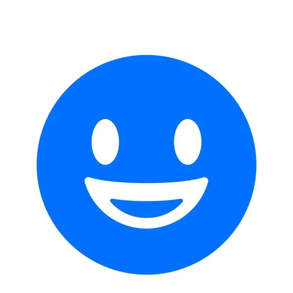 Emoji Emoticon Känslomässig Ikon Fast Stil — Stock vektor