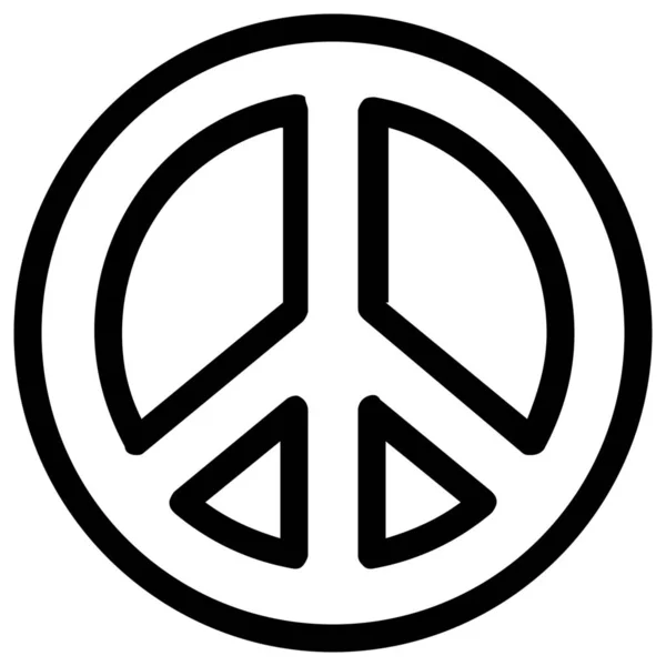 Glaube Frieden Religion Ikone Umriss Stil — Stockvektor