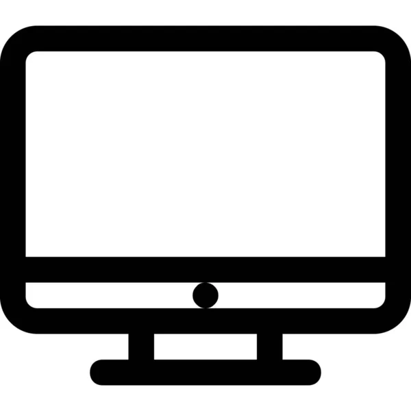 Multimediales Bildschirm Icon Outline Stil — Stockvektor