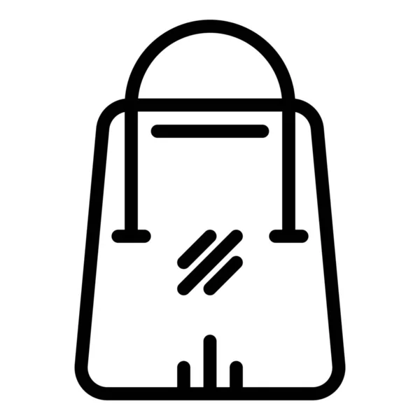 Bag Financial Shop Icon Outline Style — 스톡 벡터