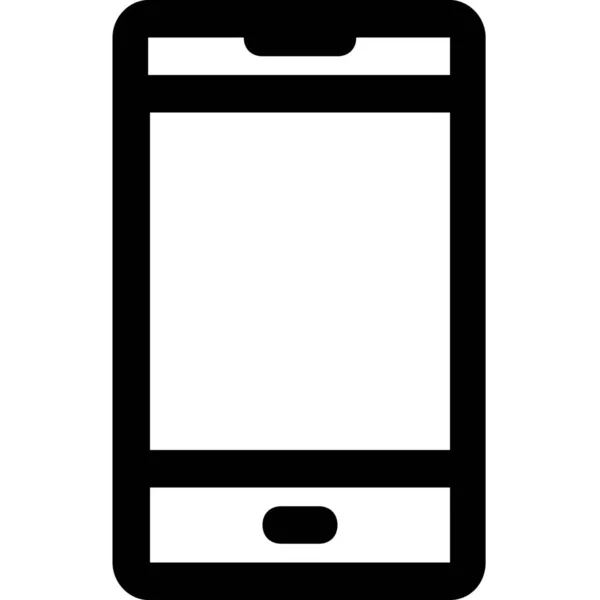 Icona Del Dispositivo Comunicazione Gadget Stile Outline — Vettoriale Stock