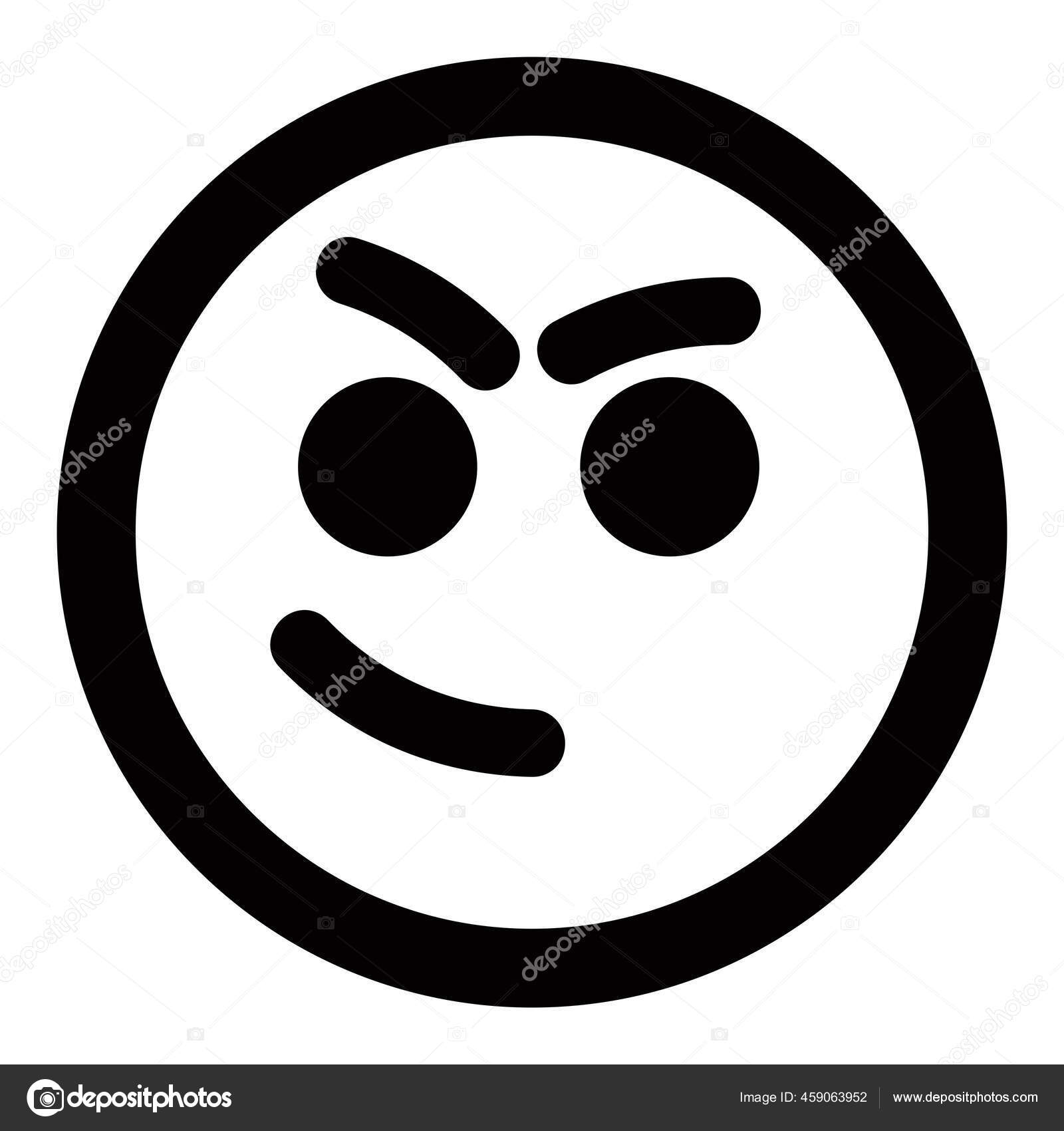 Black Solid Icon for Meme, Face and Dislike Stock Vector - Illustration of  emoji, face: 151748882