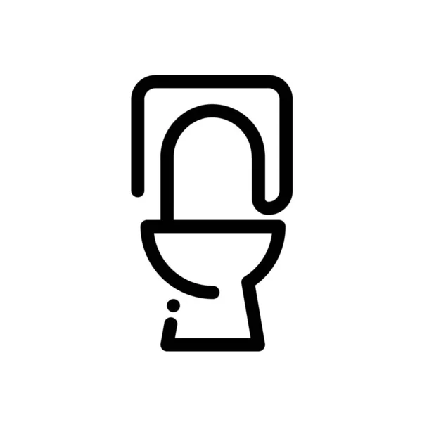 浴室家具家庭图标的轮廓风格 — 图库矢量图片