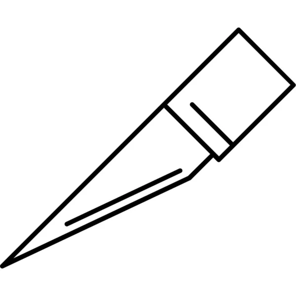 Icono Gráfico Diseño Corte Estilo Esquema — Vector de stock