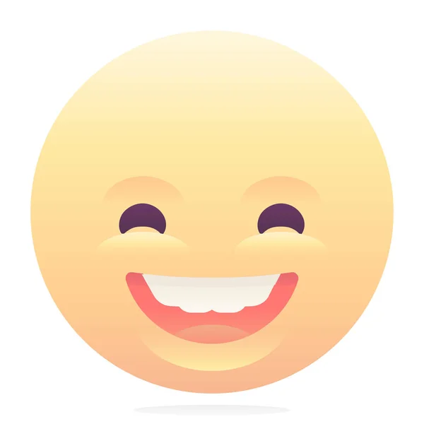 Emotikon Emoji Smát Ikona Hladkém Stylu — Stockový vektor