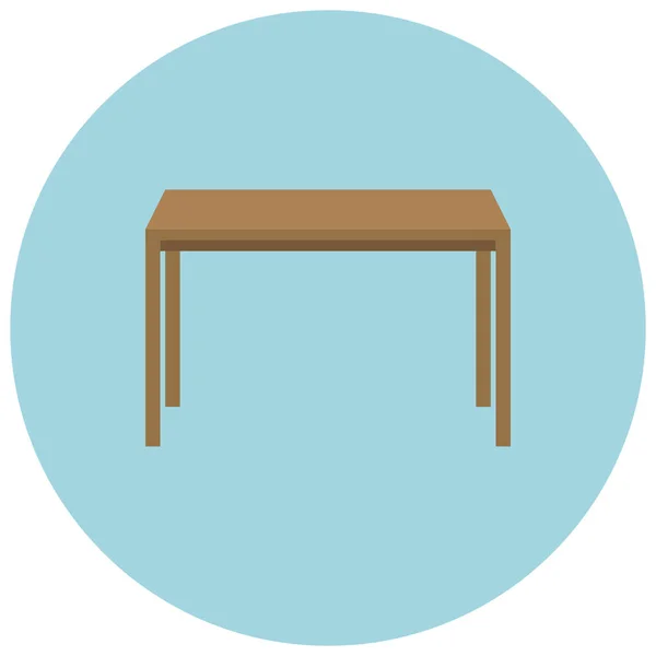 Dining Furniture Home Icon Flat Style — Stock Vector