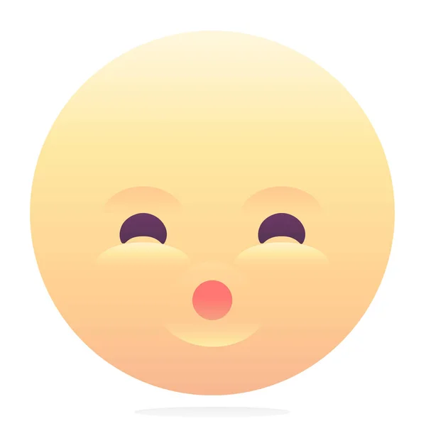 Emoji Emoticon Smiley Ikon Sima Stílusban — Stock Vector