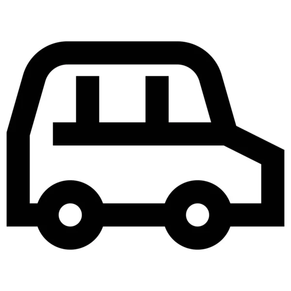 Car Family Transport Icon Outline Style — Stock Vector