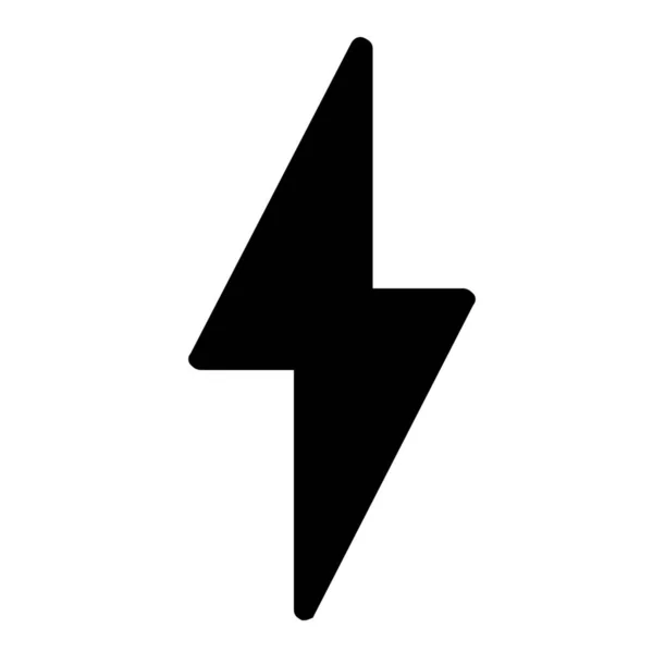 Bult Elektrisk Ikon Fast Stil — Stock vektor