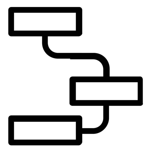 Servidor Base Datos Icono Esquema Estilo Esquema — Archivo Imágenes Vectoriales