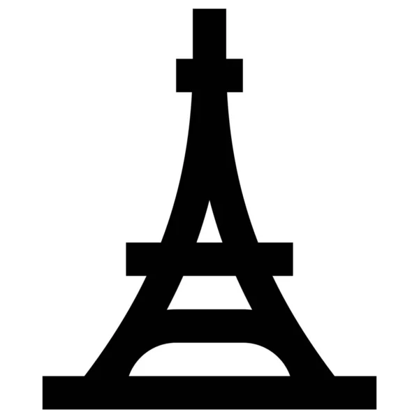 Eiffel France Landemerke Ikon – stockvektor