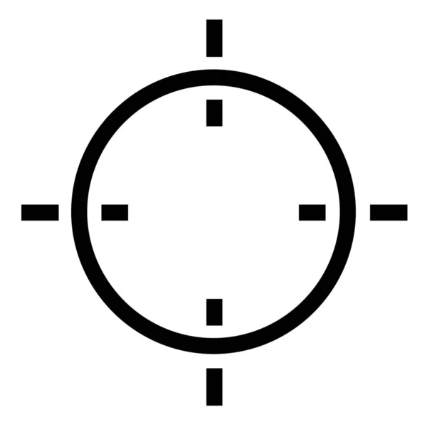 Encuentra Ícono Objetivo Estilo Esquema — Archivo Imágenes Vectoriales