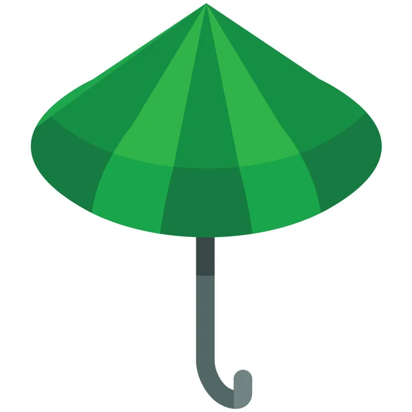 Business Umbrella Graph Icon Isometric Style — Stock Vector