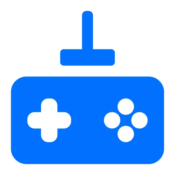 Controller Gamepad Gaming Icon Solid Style — Stock Vector