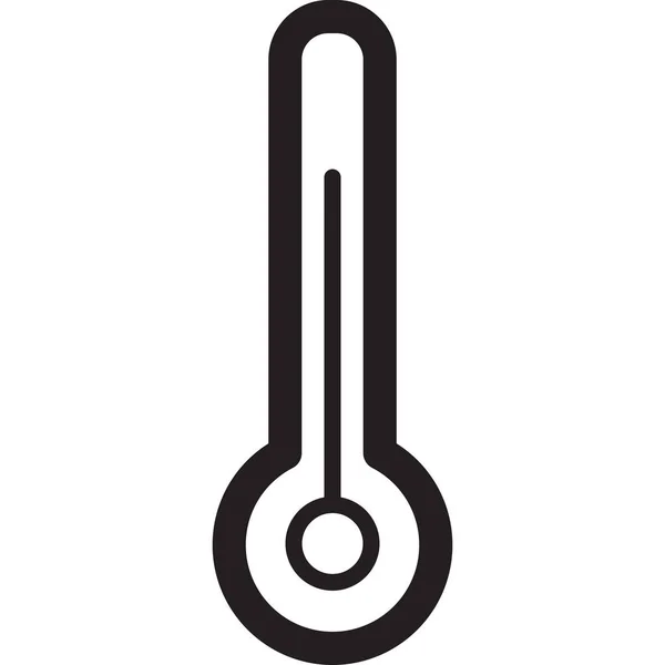 Vorhersage Misst Temperatur Umrissstil — Stockvektor