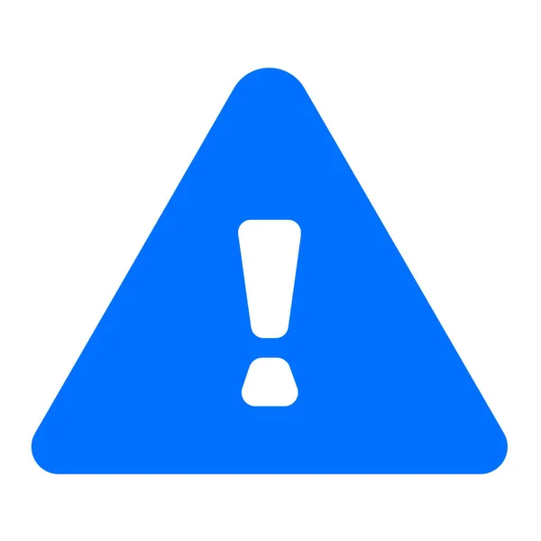 Alert Danger Warning Icon Solid Style — Stock Vector